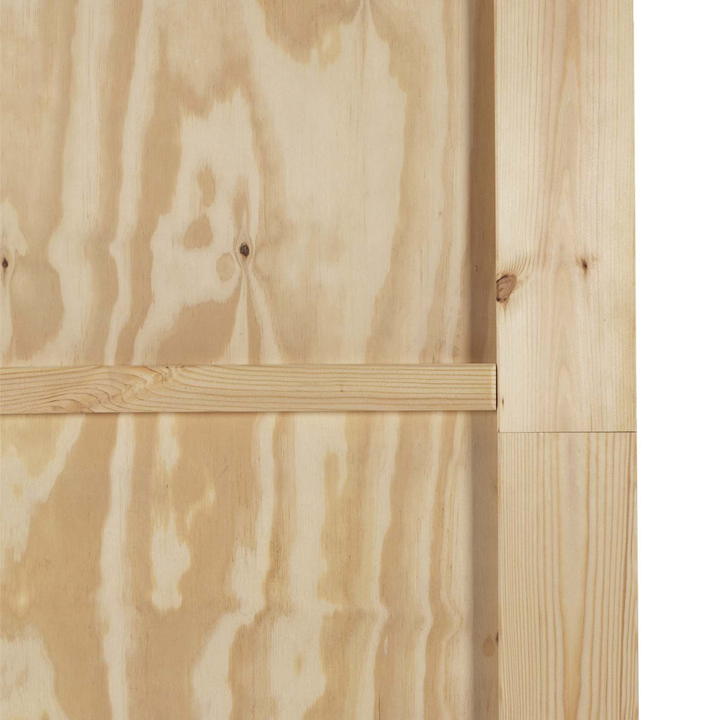 Sliding Door Natural and White 83 x 202 cm