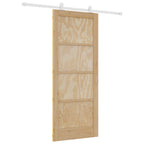 Sliding Door Natural and White 83 x 202 cm