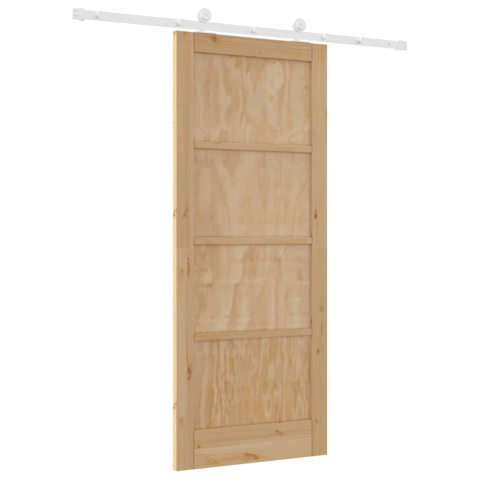 Sliding Door Natural and White 83 x 202 cm