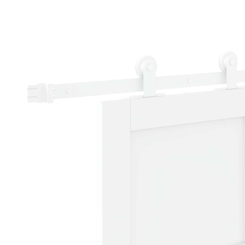 White Sliding Door 83 x 202 cm Solid Pine Wood