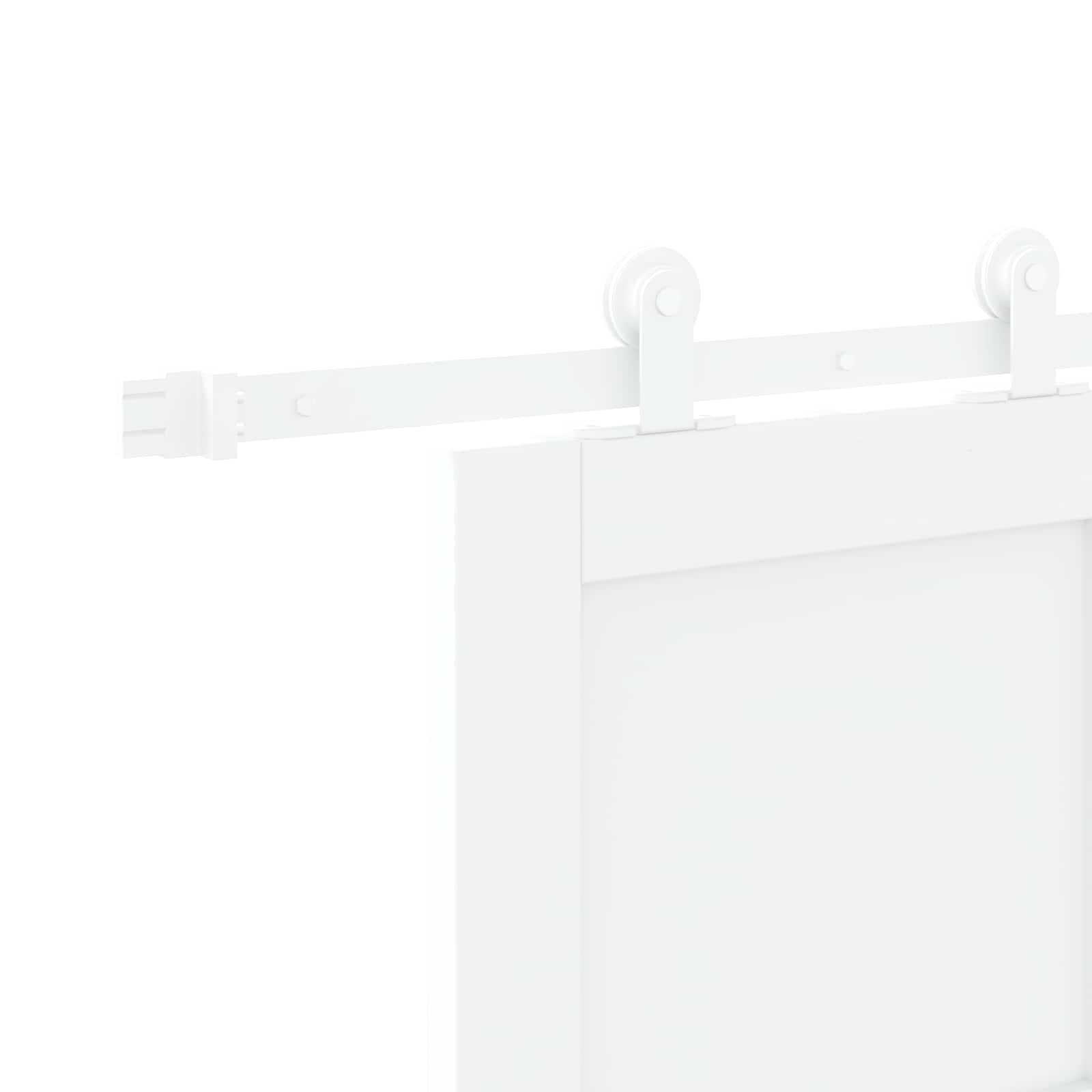 White Sliding Door 83 x 202 cm Solid Pine Wood