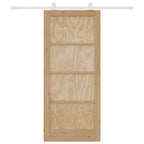 Sliding Door Natural and White 86 x 198.5 cm