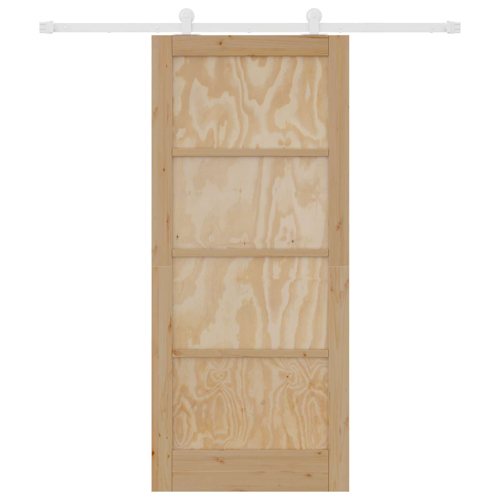 Sliding Door Natural and White 86 x 198.5 cm