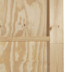Sliding Door Natural and White 83 x 202 cm