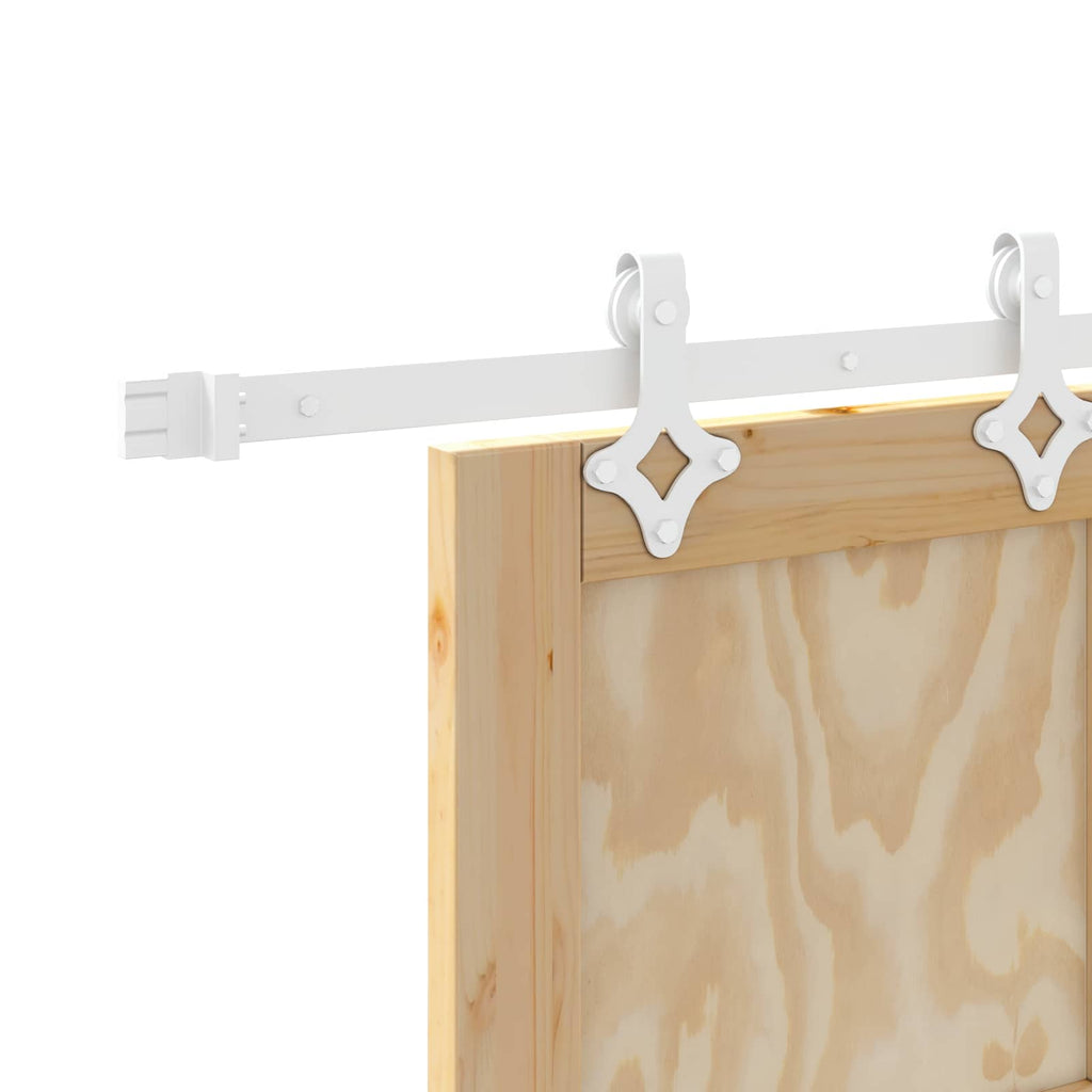 Sliding Door Natural and White 83 x 202 cm