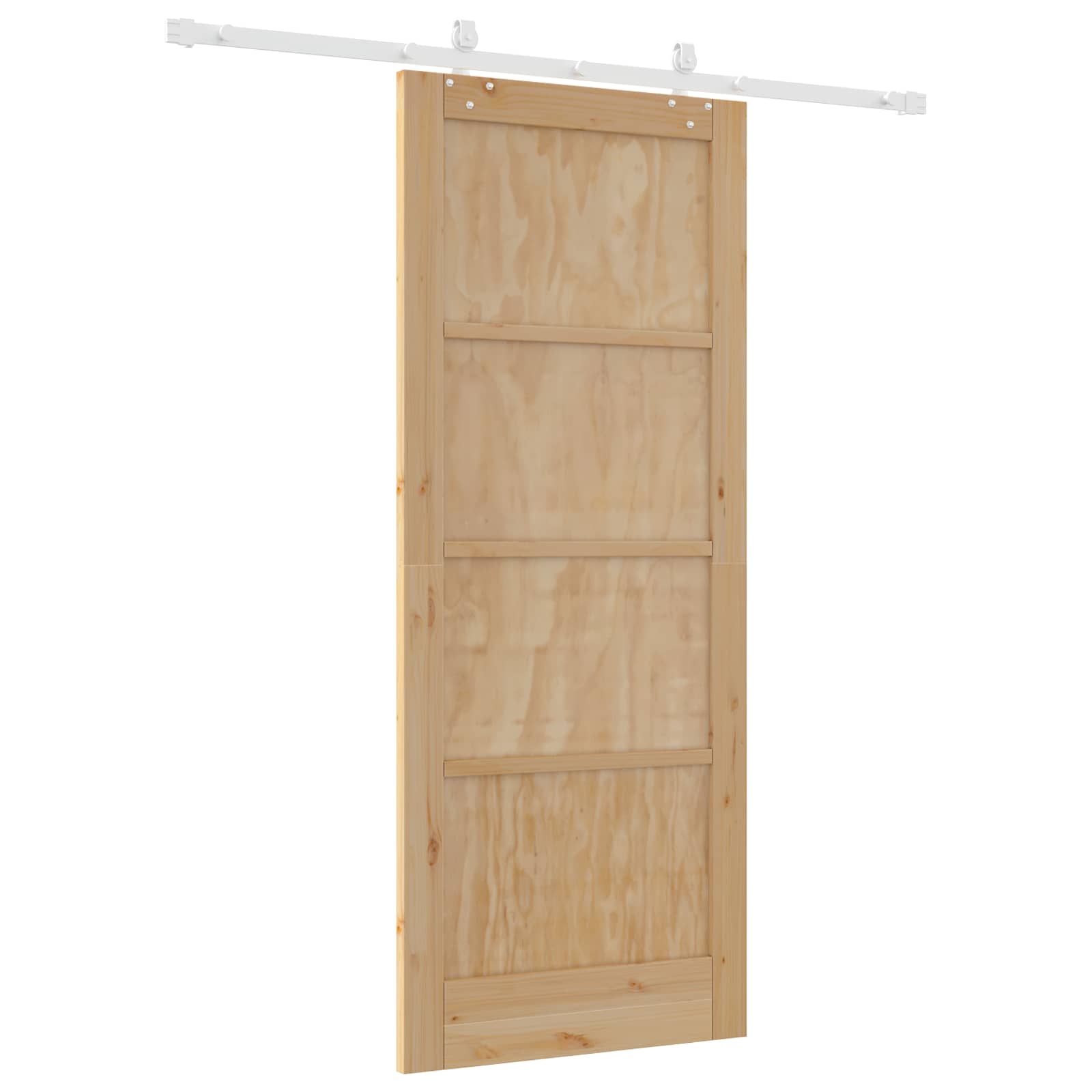 Sliding Door Natural and White 83 x 202 cm