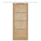 Sliding Door Natural and White 83 x 202 cm