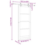 ORKDAL Sliding Door White 83 x 202 cm