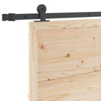 Puerta Corredera Natural 100 x 208 cm Madera de Pino Maciza