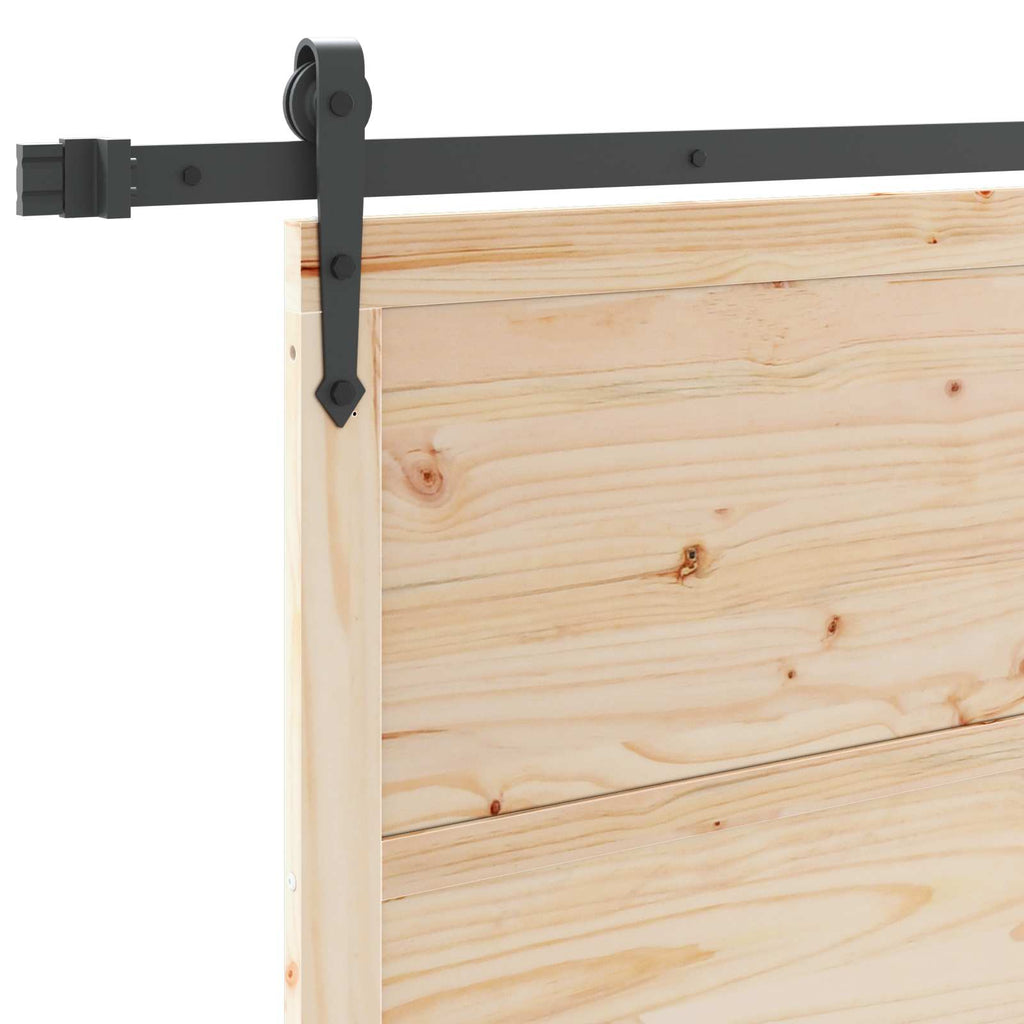 Puerta Corredera Natural 100 x 208 cm Madera de Pino Maciza