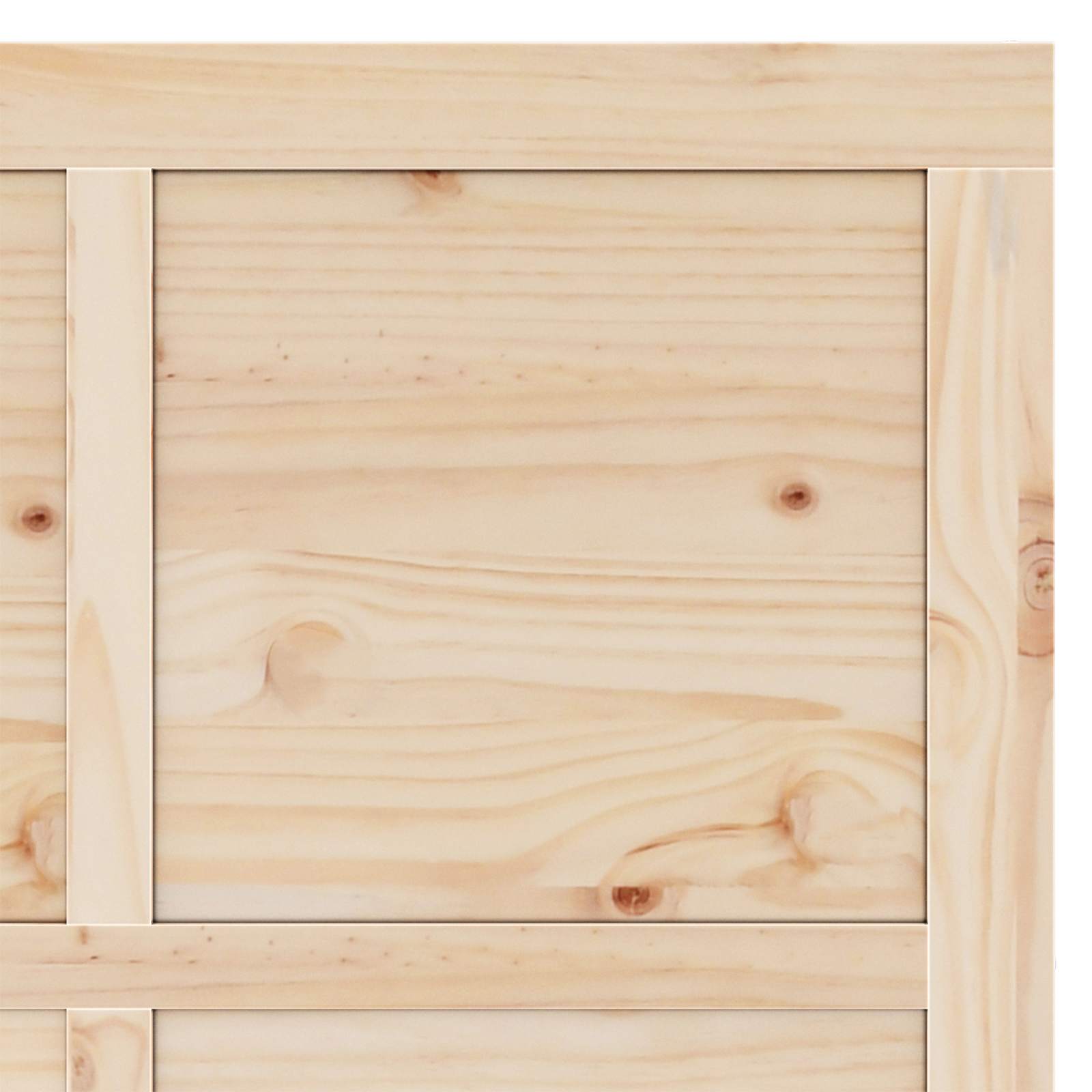 Puerta Corredera Natural 100 x 208 cm Madera de Pino Maciza