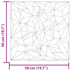 Paneles de pared 12 pcs Betón Amatista 50 x 50 cm Espuma XPS