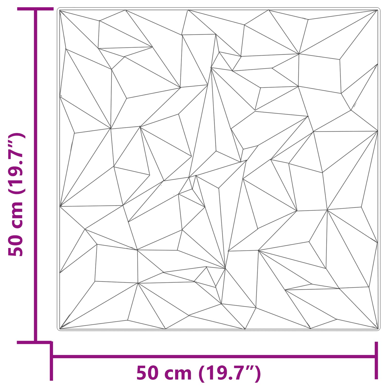 Paneles de pared 12 pcs Betón Amatista 50 x 50 cm Espuma XPS