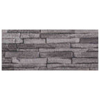 Paneles de pared 10 pcs Antracita 100 x 25 cm Espuma EPS