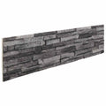 Paneles de pared 10 pcs Antracita 100 x 25 cm Espuma EPS