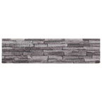 Paneles de pared 10 pcs Antracita 100 x 25 cm Espuma EPS