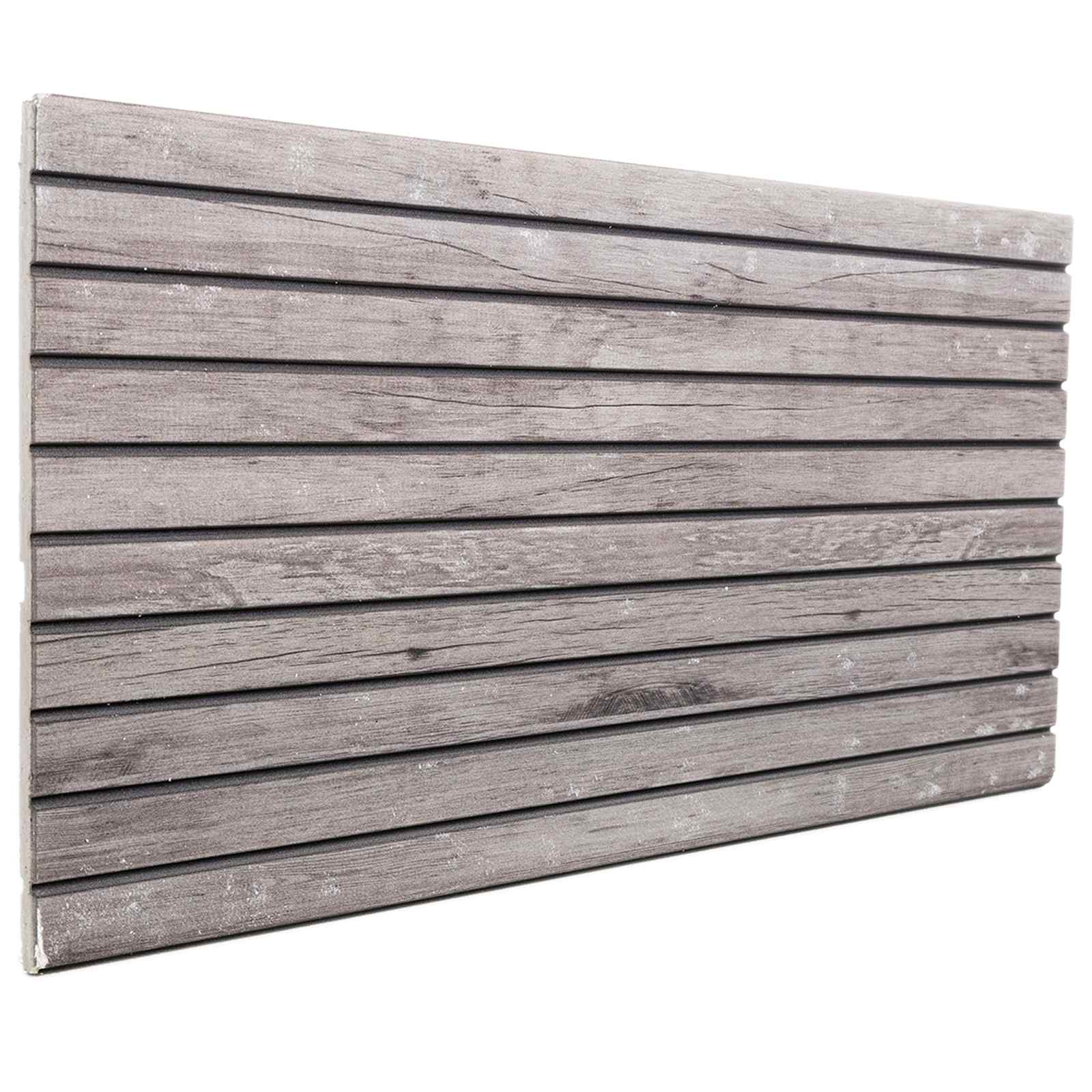 Paneles de pared 10 pcs Gris 100 x 50 cm Espuma EPS