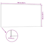 Paneles de pared 10 pcs Gris 100 x 50 cm Espuma EPS