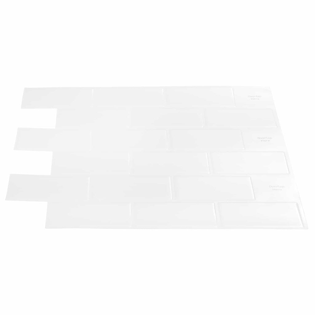 Azulejo de metro 10 pcs 30 x 30 cm Poliuretano y PET