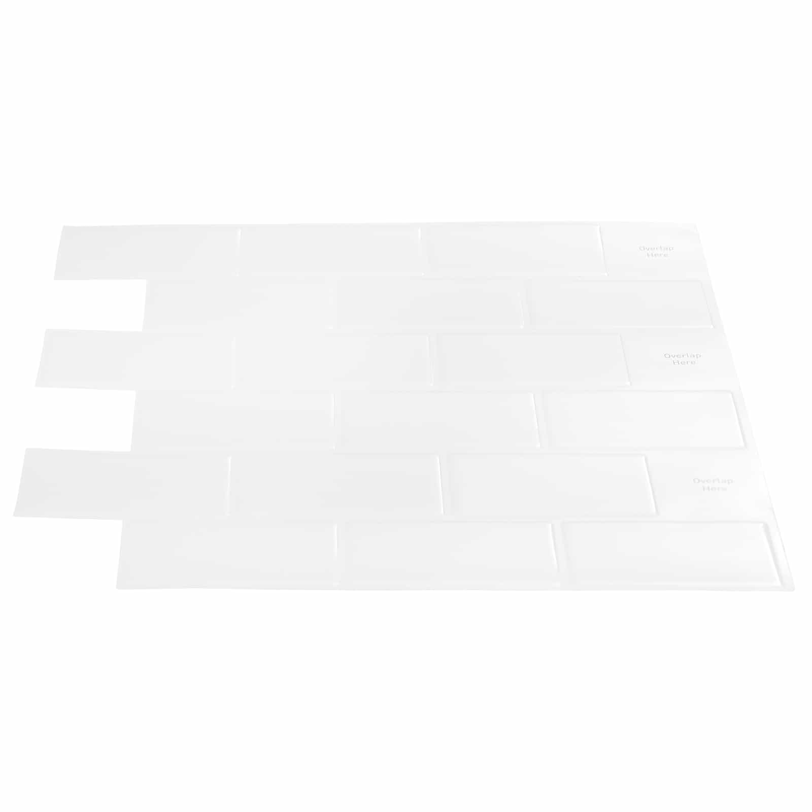 Azulejo de metro 10 pcs 30 x 30 cm Poliuretano y PET