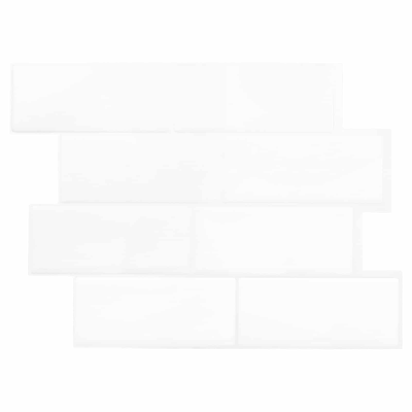 Azulejo de metro 10 pcs 29 x 21 cm Poliuretano y PET