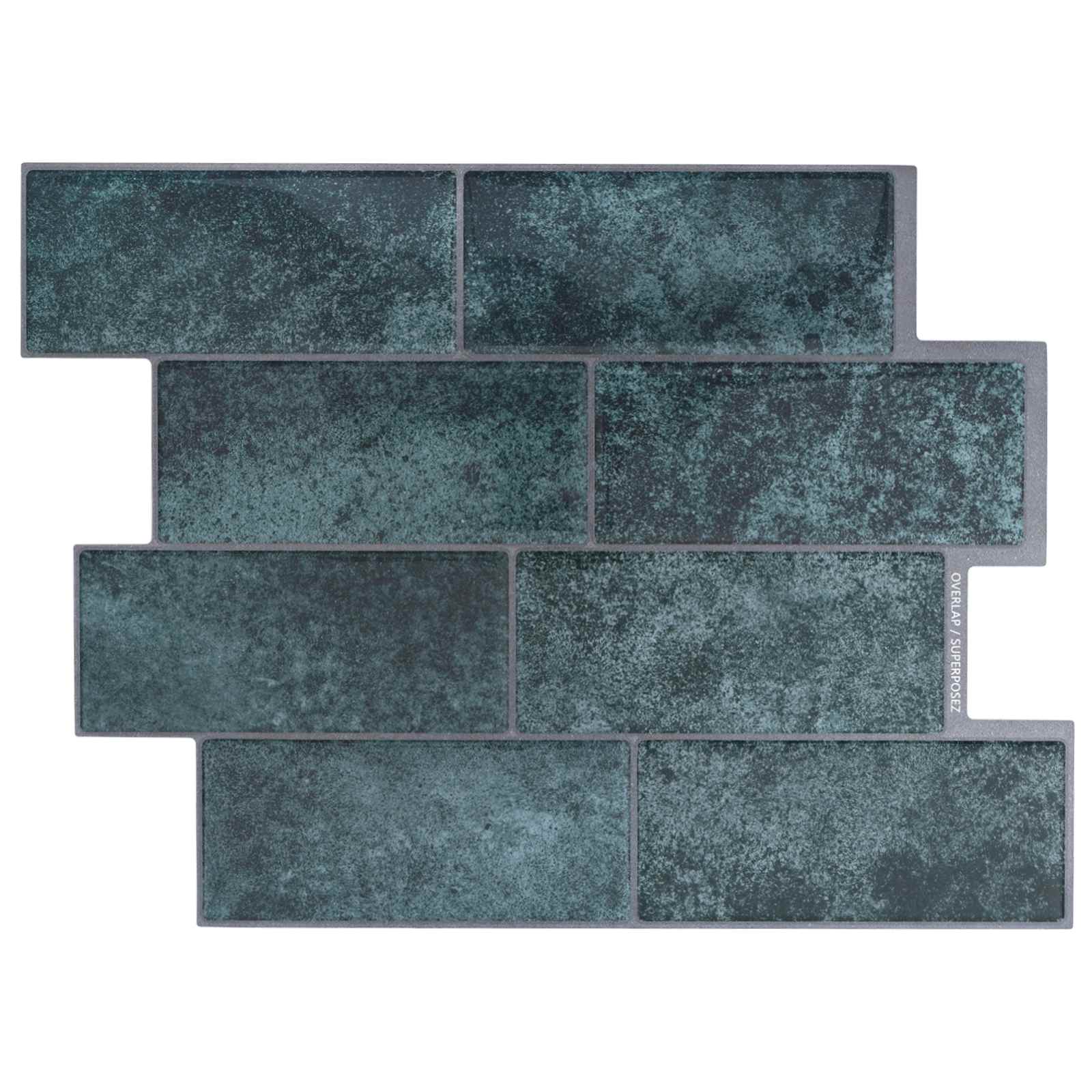 Azulejo de metro 10 pcs 29 x 21 cm Poliuretano y PET