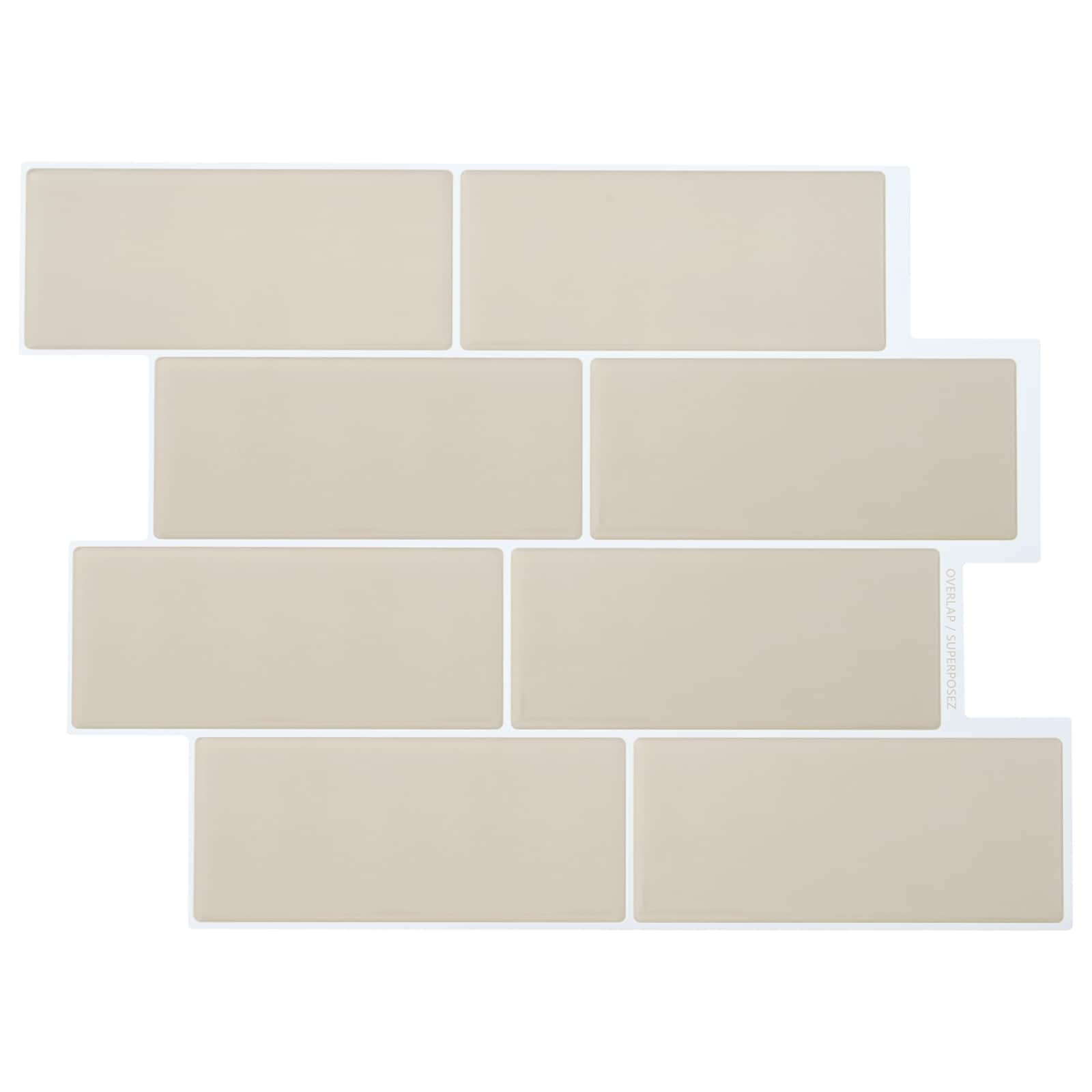 Azulejo de metro 10 pcs 29 x 21 cm Poliuretano y PET
