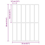Azulejo Rectangular 10 pcs 29 x 23 x 0,08 cm Poliuretano y PET