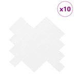 Azulejo en espiga 10 pcs 30 x 30 cm Poliuretano y PET