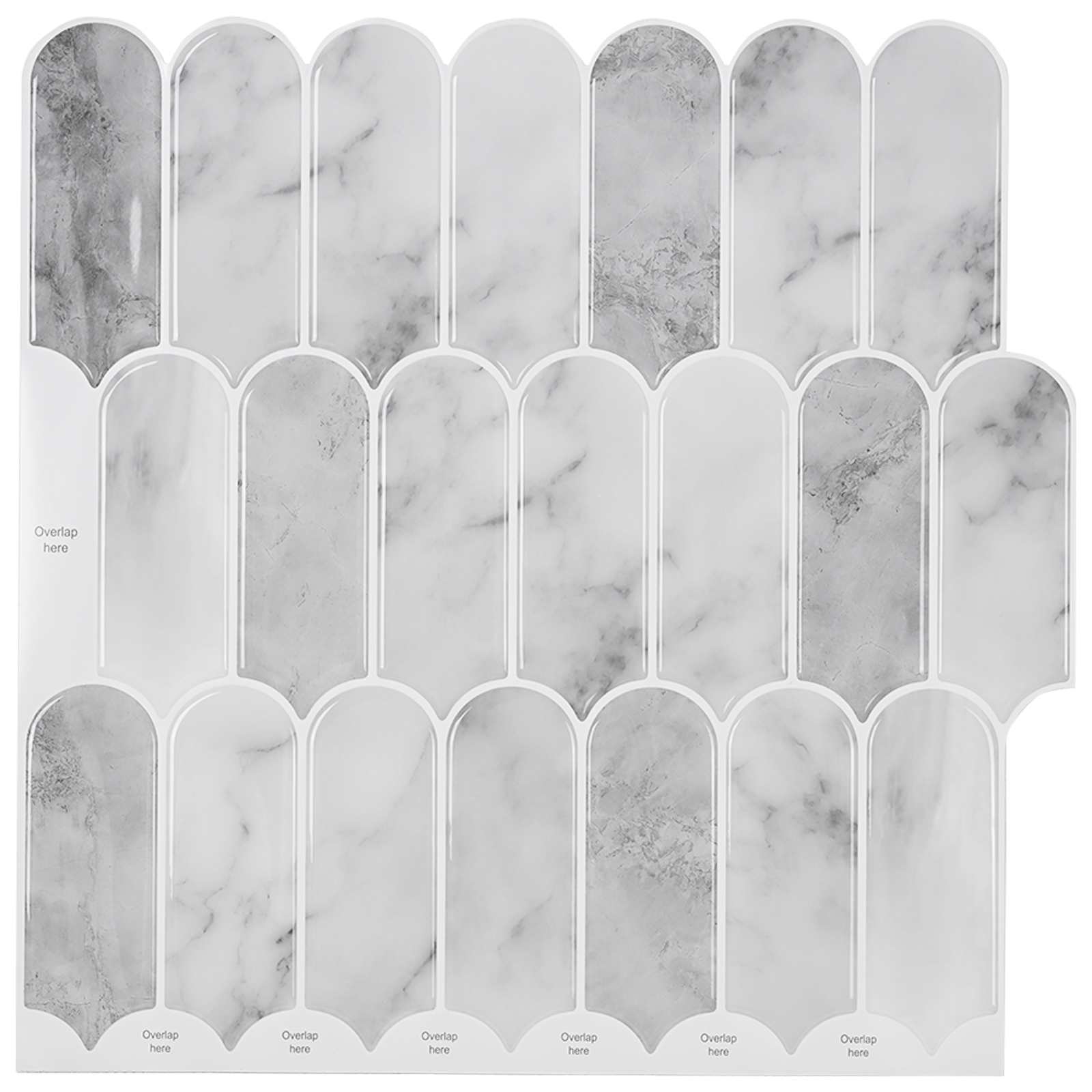 Feather tile 10 pcs 30 x 30 cm Polyurethane and PET