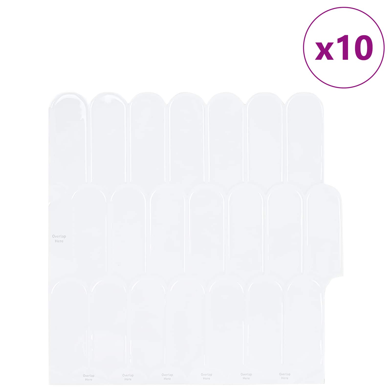 Loseta de pluma 10 pcs 30 x 30 cm Poliuretano y PET