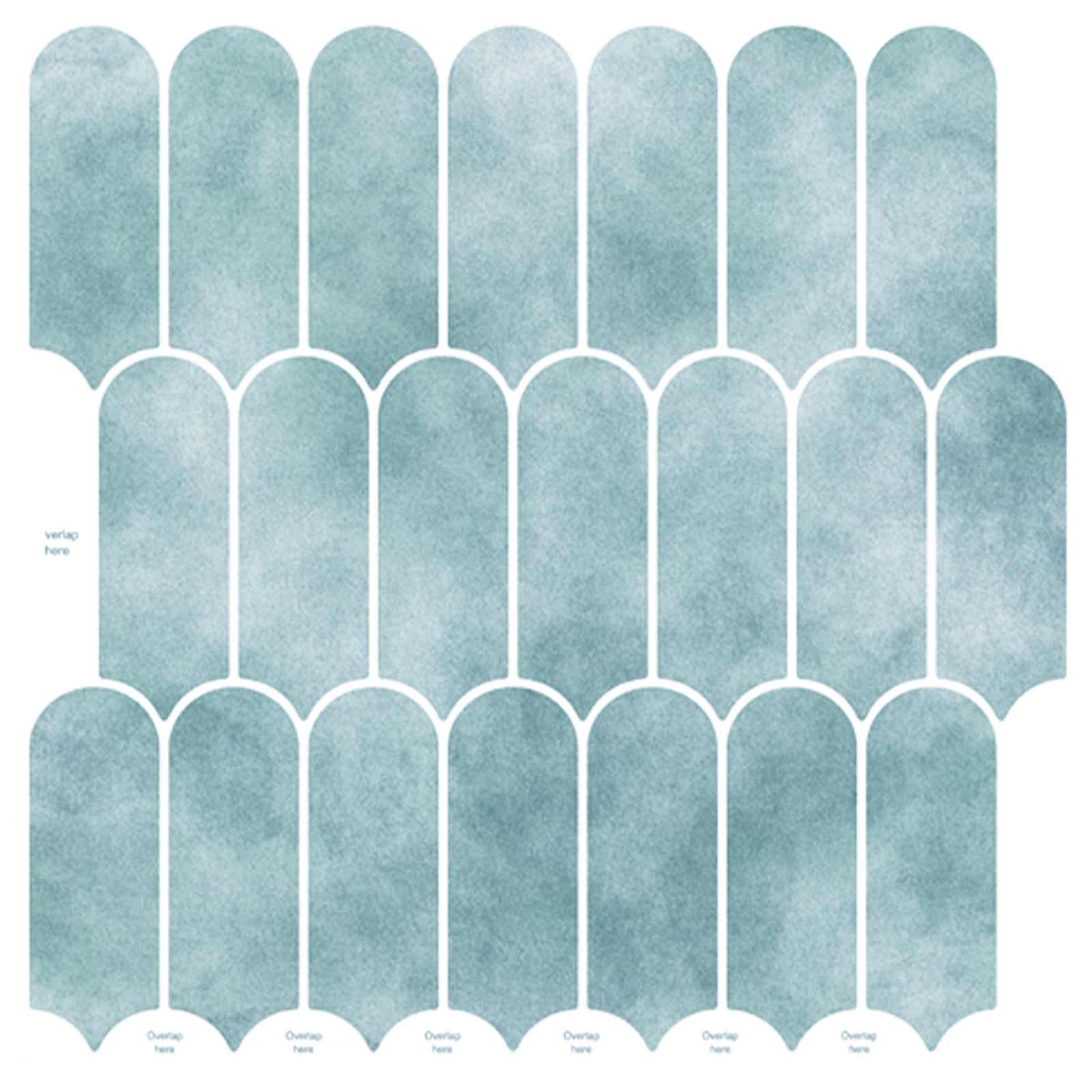 Feather tile 10 pcs 30 x 30 cm Polyurethane and PET