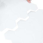 Azulejo hexagonal 10 pcs 30 x 30 cm Poliuretano y PET