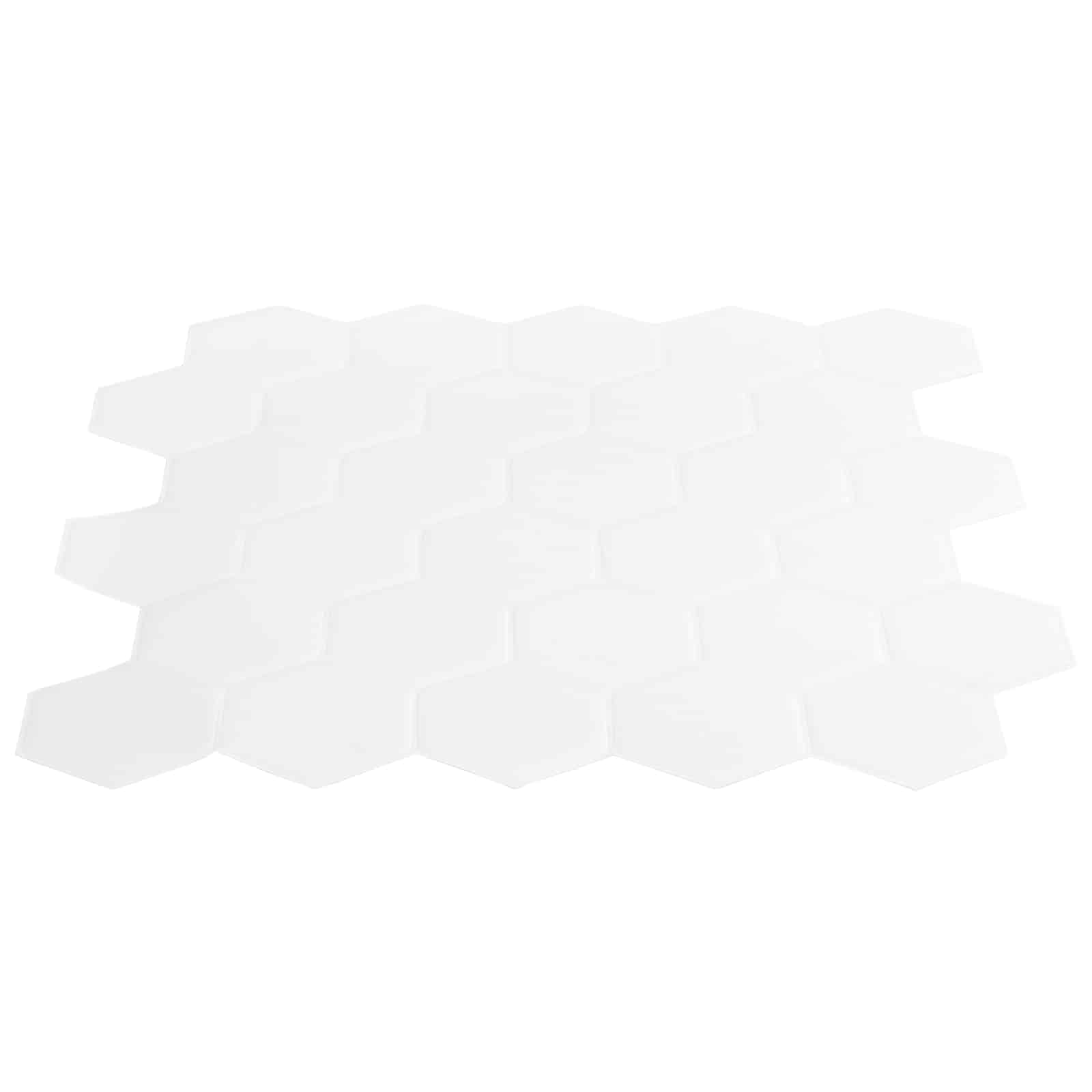 Azulejo hexagonal 10 pcs 30 x 30 cm Poliuretano y PET