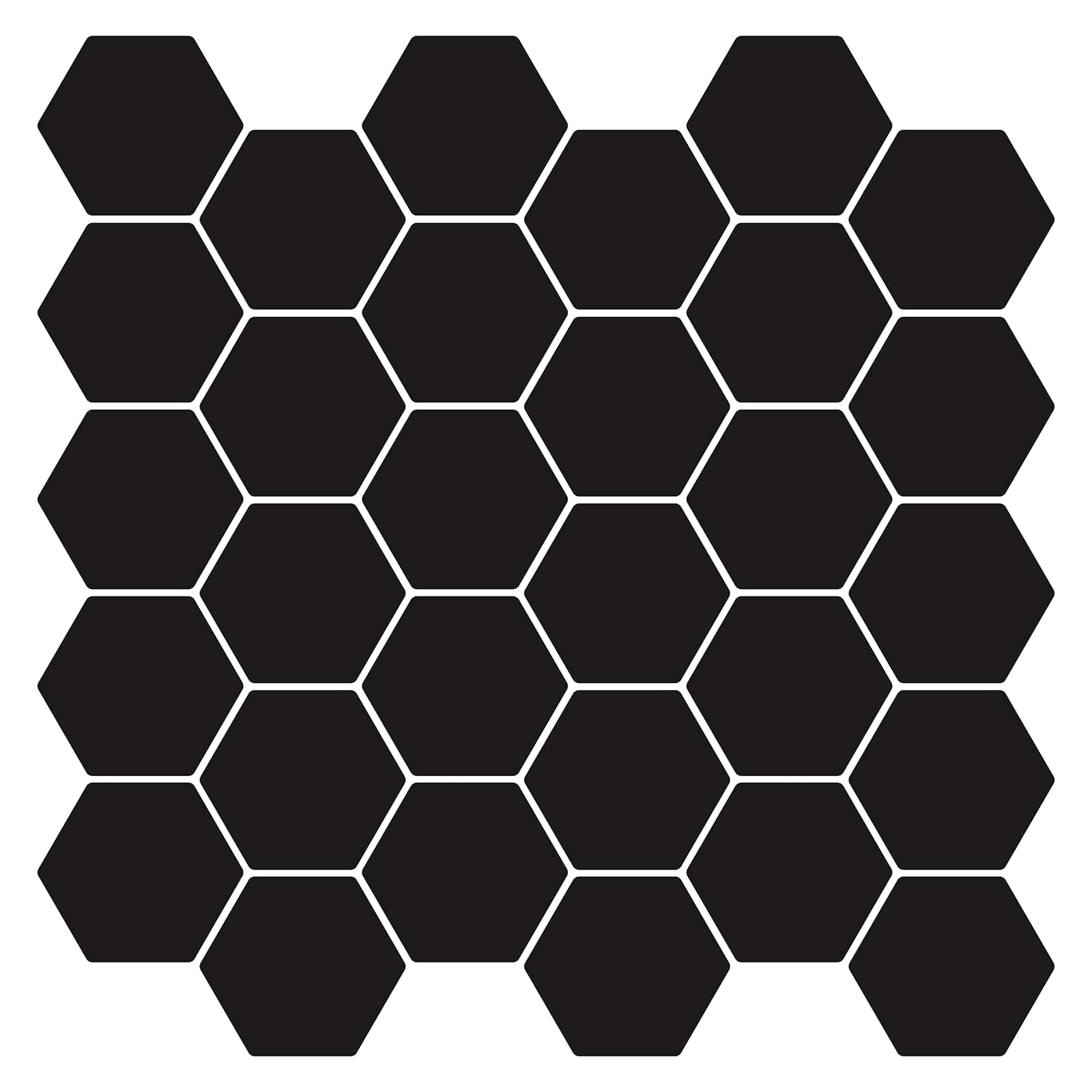 Azulejo hexagonal 10 pcs 30 x 30 cm Poliuretano y PET