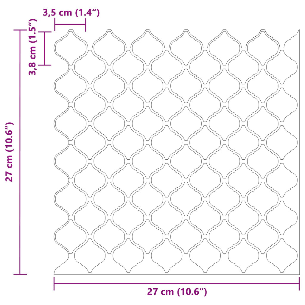 Baldosa Lanturn 10 pcs 27 x 27 cm Poliuretano y PET