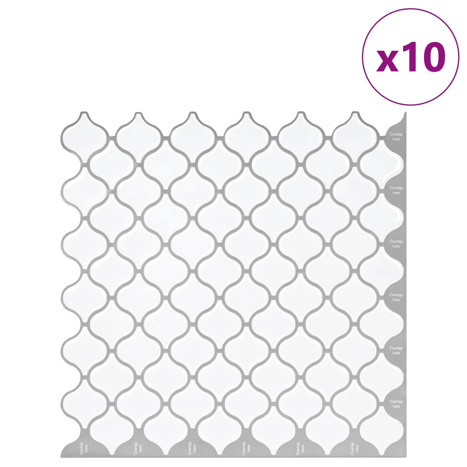 Baldosa Lanturn 10 pcs 27 x 27 cm Poliuretano y PET
