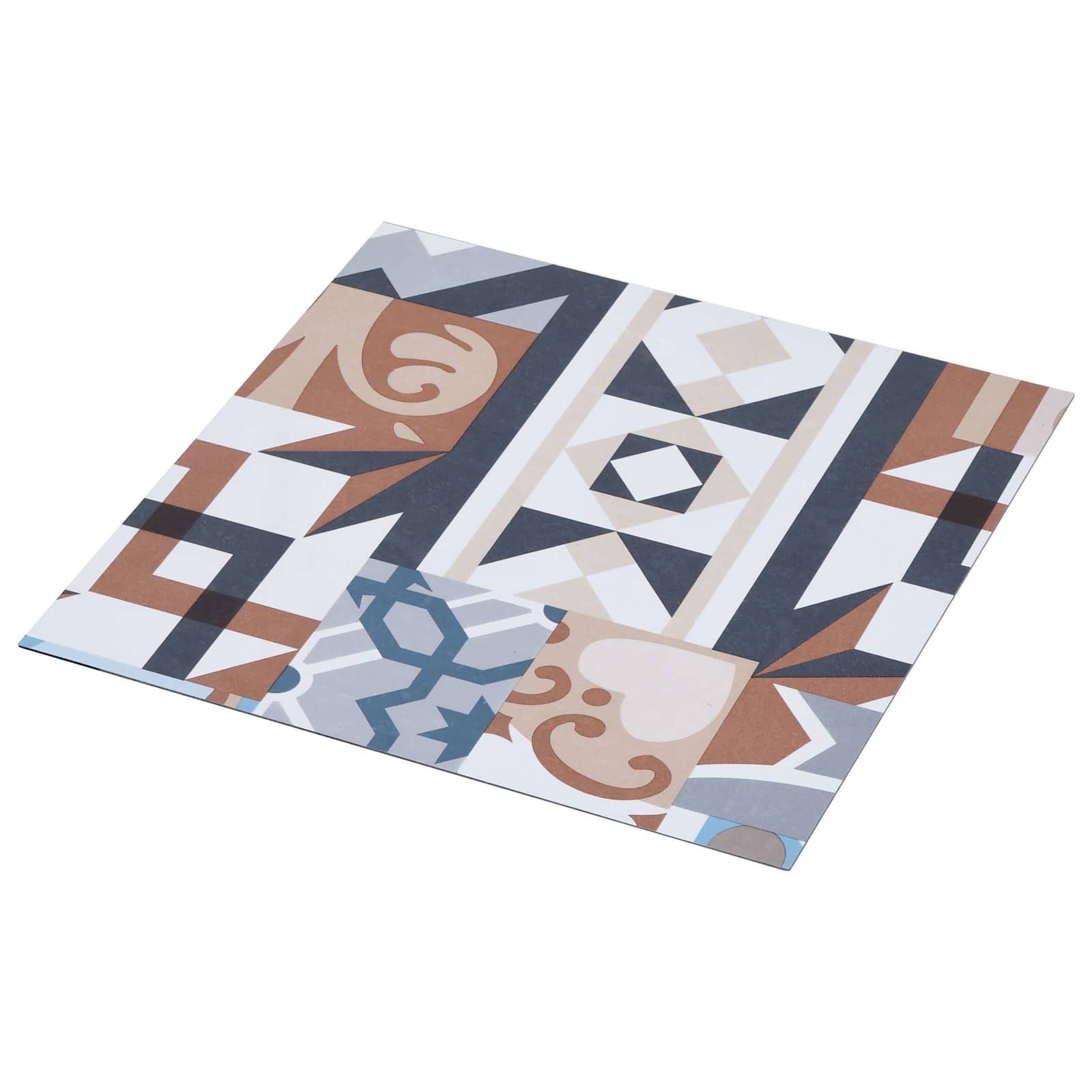 Ladrilhos autoadesivos 30,5 x 30,5 cm 20 unidades PVC