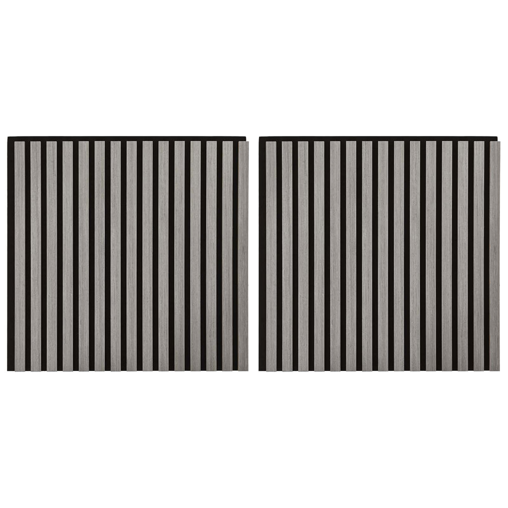 Paneles de pared 2 pcs Gris 60,5 x 60 cm