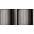 Paneles de pared 2 pcs Gris 60,5 x 60 cm
