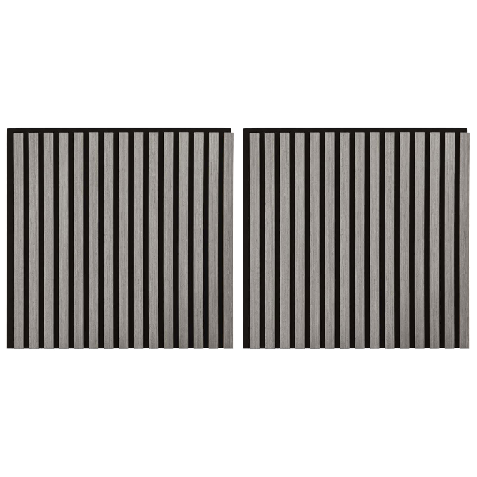 Paneles de pared 2 pcs Gris 60,5 x 60 cm