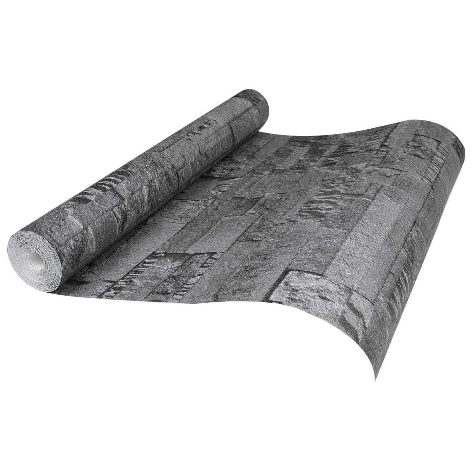 Papel tapiz 3D de piedra Beige 10 x 0,53 m Tela no tejida