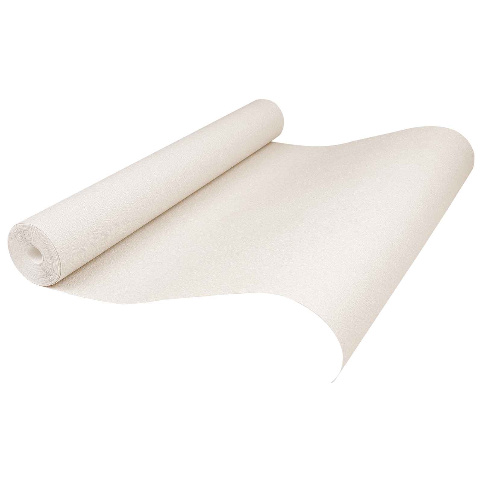 Papel tapiz 3D sólido Beige claro 10 x 0,53 m Tela no tejida