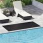 Black Rubber Floor Mat 1 x 2 m