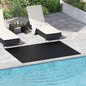 Black Rubber Floor Mat 1 x 2 m
