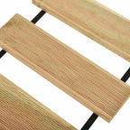Rollo de decking Natural 35 x 300 cm Madera de pino impregnada