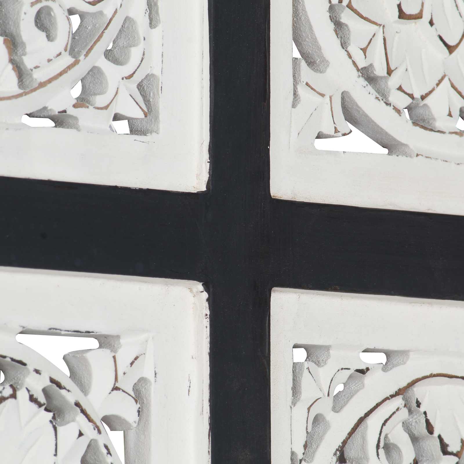 Decoración artística Negro y 40 x 40 x 1,5 cm