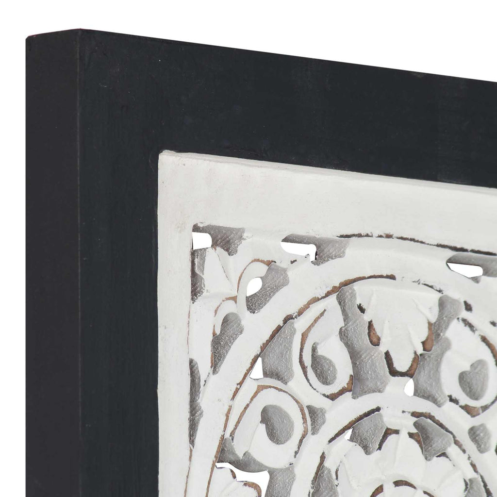 Decoración artística Negro y 40 x 40 x 1,5 cm