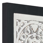 Decoración artística Negro y 40 x 40 x 1,5 cm