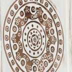Decoración artística 2 pcs Marrón y 40 x 40 x 1,5 cm